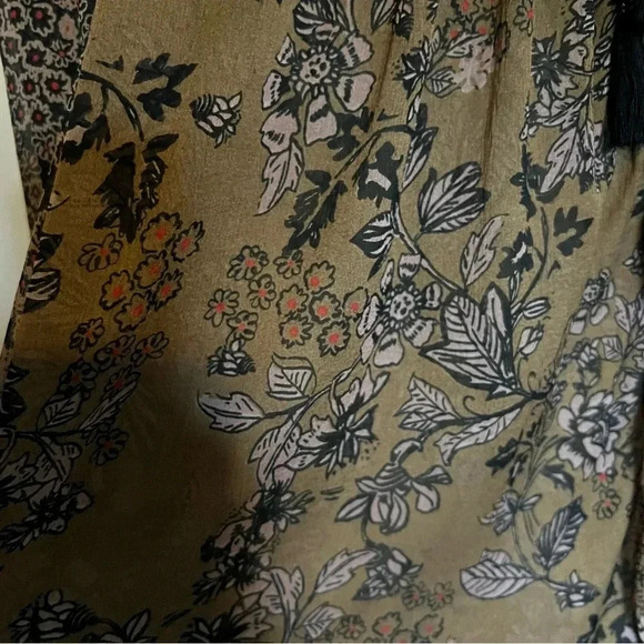 Free People Hendrix Olive Green Long Sleeve Blouse Top Size Small - Picture 5 of 12